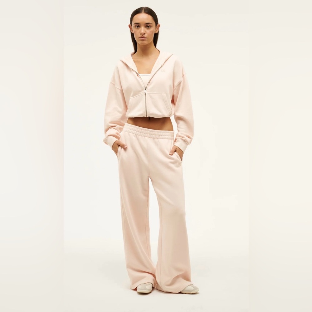 P.E Nation adventure trackpant sweatpants faded blush pale pink small